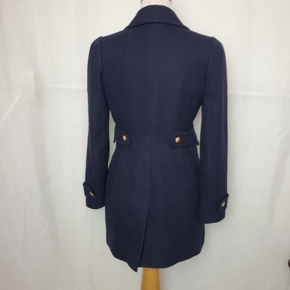 Banana Republic Navy Military Coat xs - Picture 7 of 16